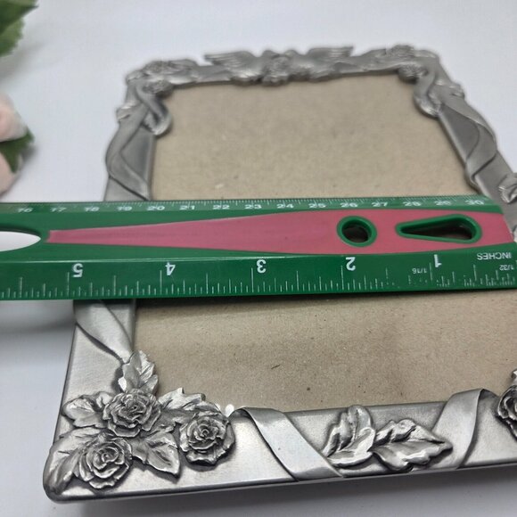 Vintage Seagull Pewter Wedding Doves Floral Design Photo Frame 5x7 - Picture 15 of 15